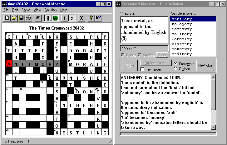 Crossword Maestro for Windows